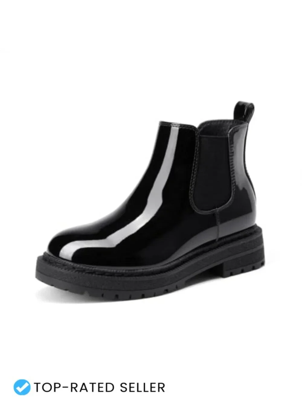 Kids Chelsea Ankle Boots Waterproof Chunky Platform Lug Sole Winter Shoes